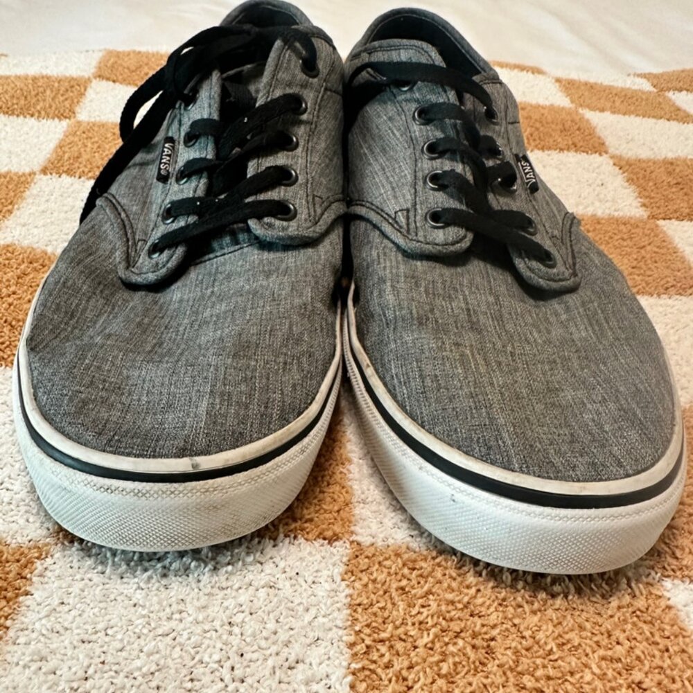 VANS Mens Off the Wall Skate Shoes Space Gray Size 13
